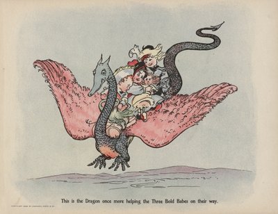 Illusztráció a Három bátor kisbaba további tetteihez (színes litográfia) alkotó: Sophia Rosamond Praeger