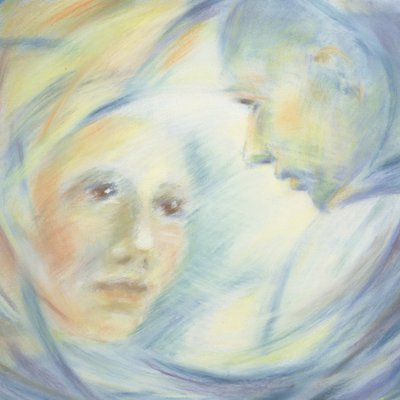 Találkozás, 2002 (pasztell, papír) alkotó: Sophie Hacker