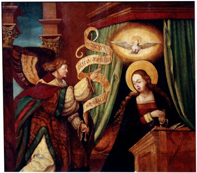 Az Angyali üdvözlet, c1520. alkotó: South German master