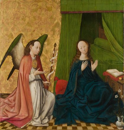 Az Angyali üdvözlet. alkotó: South Netherlandish Painter