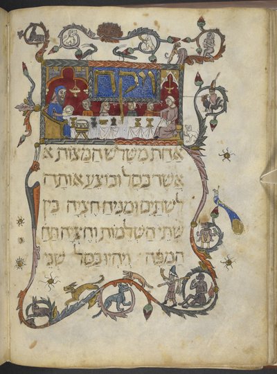Add hozzá az MS 14761 f.20v The Passover Meal-t, Észak-Spanyolország, a 