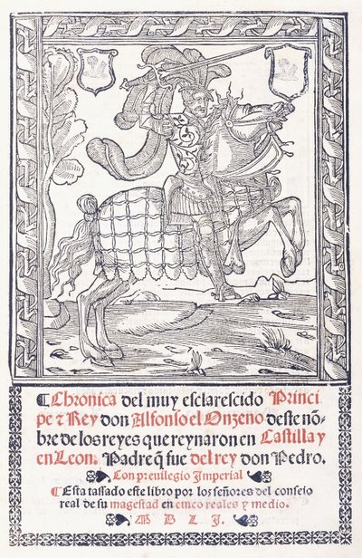XI. Alfonz, Kasztília és León királya lóháton, 1551 alkotó: Spanish School