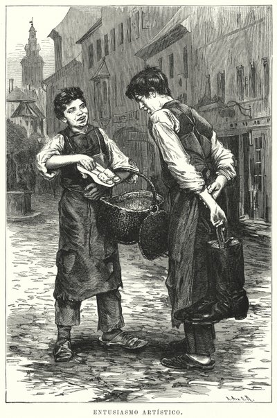 Művészi lelkesedés (litho) alkotó: Spanish School