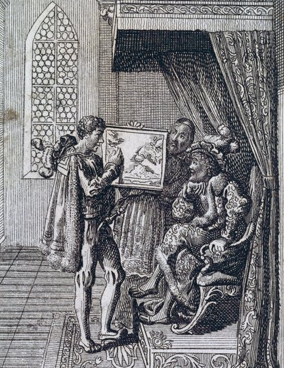 Kolumbusz Kristóf felajánlja szolgálatait Portugália királyának alkotó: Spanish School