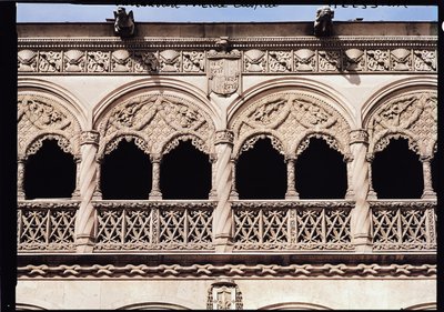 Részlet a loggia boltívéről alkotó: Spanish School