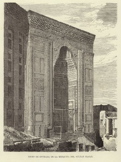 Hasszán szultán mecsetjének bejárata alkotó: Spanish School