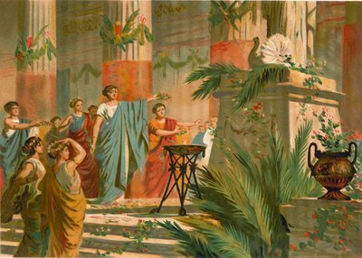 A római matrónák ünnepei alkotó: Spanish School