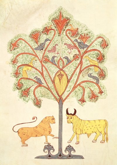 Fol.319v Nabukodonozor álma, a Bibliából Mozarabe alkotó: Spanish School