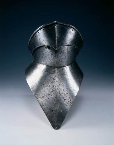 Gótikus bevor, 1480 körül (acél) alkotó: Spanish School