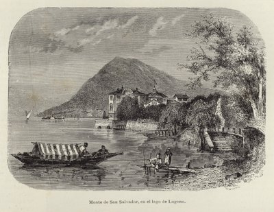 Monte San Salvatore a Luganói-tónál alkotó: Spanish School