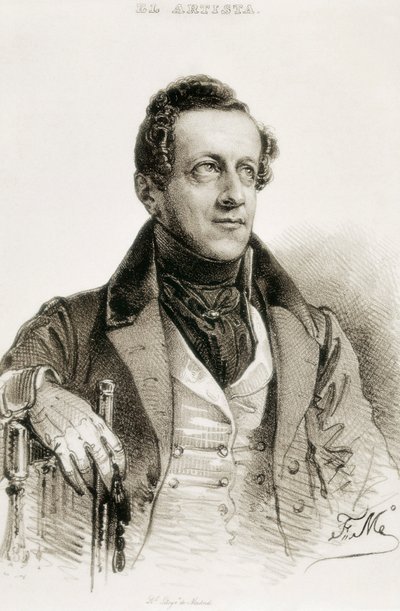 Angel de Saavedra és Ramirez Baquedano, Rivas hercegének portréja alkotó: Spanish School