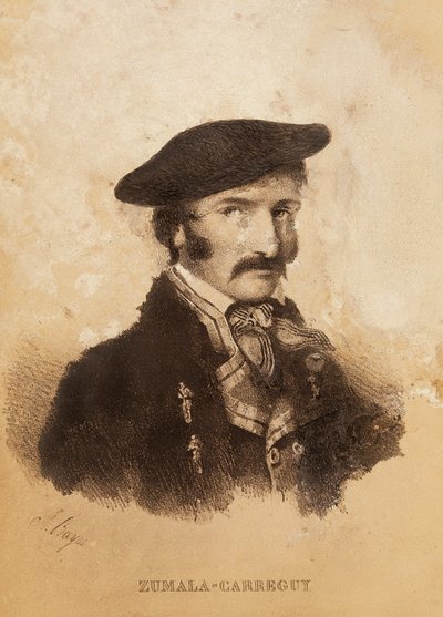 Tomas ZumalaCarregui (1788-1835) portréja, a spanyol hadjárat vagy a szabadságharc és az első karlista háború szereplője (metszet) alkotó: Spanish School