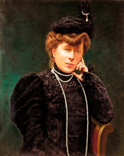Maria del Carmen Villahermosa hercegnő (1815-1905) portréja. Névtelen festmény. század vége. alkotó: Spanish School