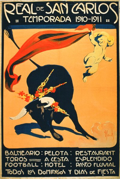 A "San Carlos-i Real" rendezvényeket hirdető plakát alkotó: Spanish School