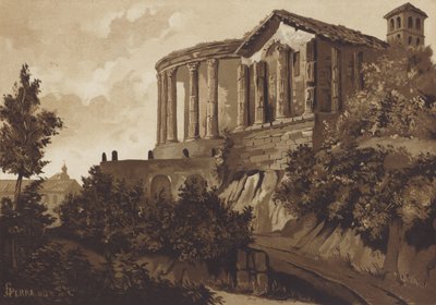 Tiburtine Sibyl és Vesta római templomai, Tivoli, Olaszország alkotó: Spanish School