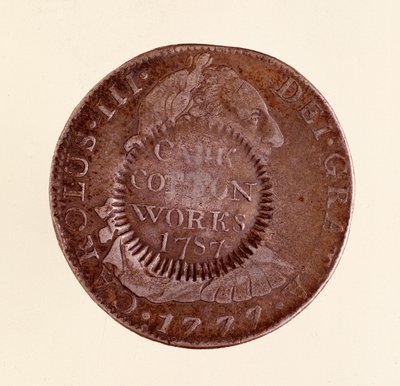 Ezüst érme (8 real) Spanyolországból: III. Károly uralkodása (1759-1788). 1777 1787-es ellenjelzéssel. Átm. 3,9 cm Nápoly, museo archeologico alkotó: Spanish School