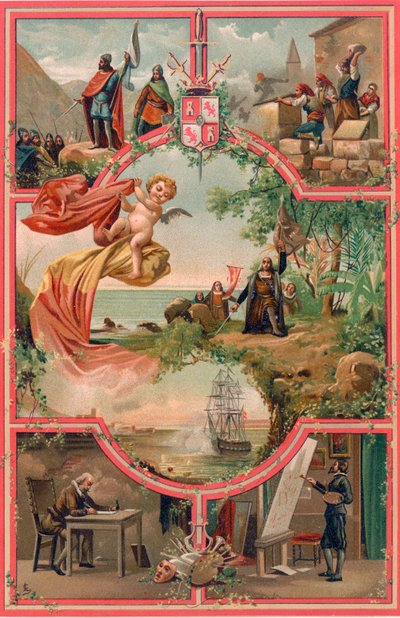Spanyol történelem - Frontispiece alkotó: Spanish School
