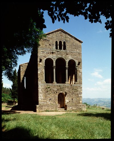 Kilátás a Szent Mária templomra alkotó: Spanish School