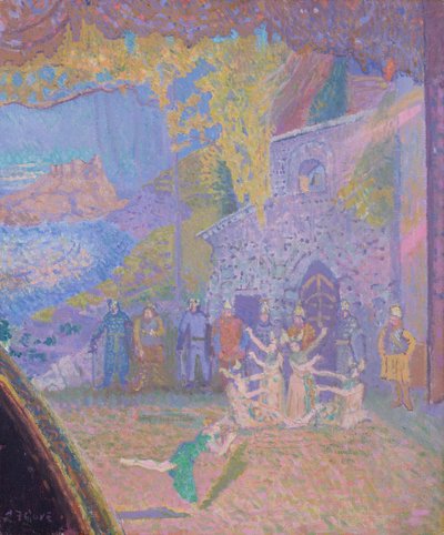 Írország szellemének tánca, az Alhambra Music Hall, 1910 alkotó: Spencer Frederick Gore