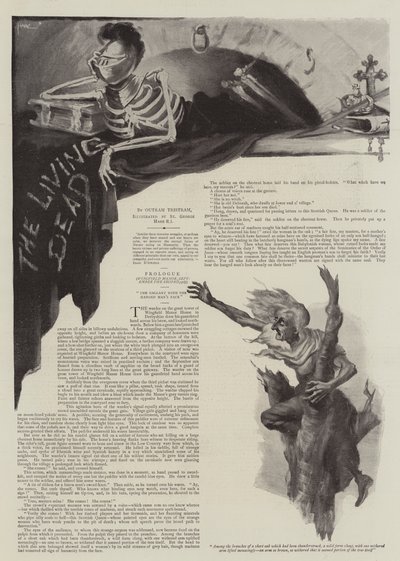 Illusztráció a The Living Deadhez, Outram Tristram alkotó: St. George Hare