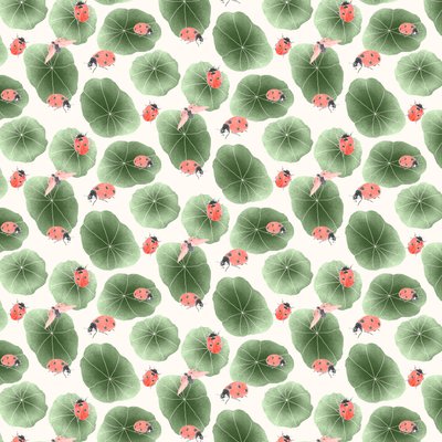 Nasturtium koordináta minta színe 2, 2020 (grafitceruza és digitális) alkotó: Stacy Hsu