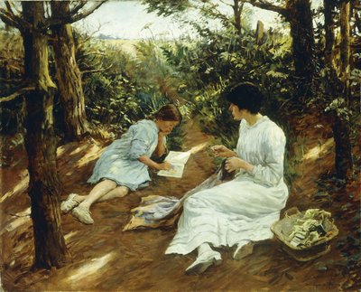 Fenyők között alkotó: Stanhope Alexander Forbes