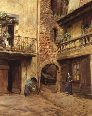Az erkély, Cahors alkotó: Stanhope Alexander Forbes