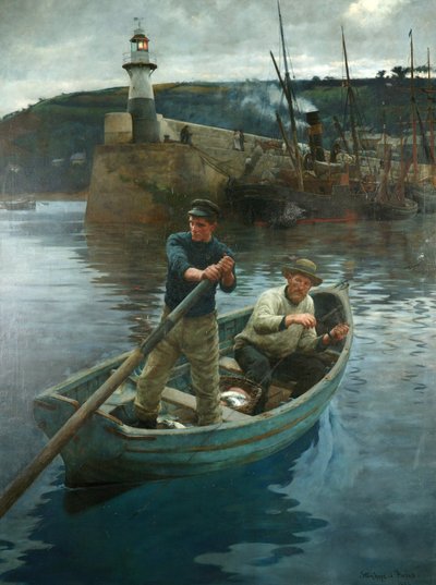 The Lighthouse of Newlyn, Cornwall alkotó: Stanhope Alexander Forbes