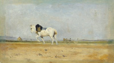 Szántó ló a szántóföldön, 18701874. alkotó: Stanislas Lepine