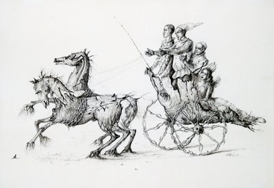 Halál Barouche-ban, 1850-1890 alkotó: Stanislas Lepine
