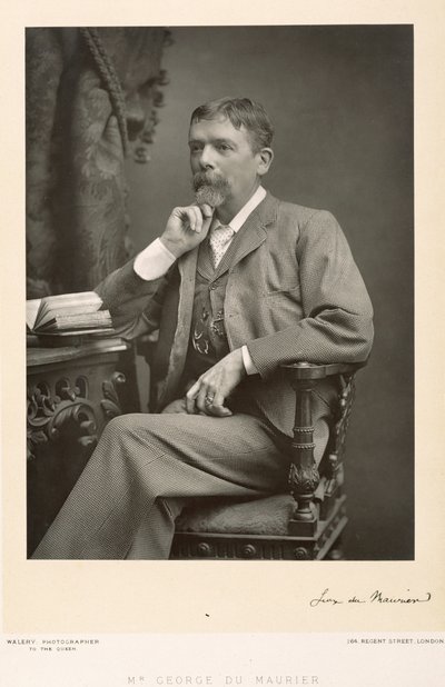 George du Maurier (1834-96), művész, karikaturista és regényíró, portréfotó alkotó: Stanislaus Walery