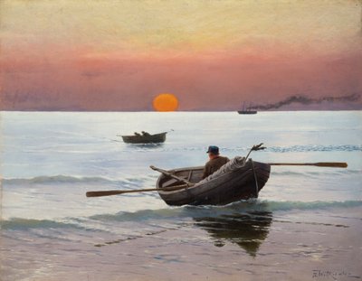 Naplemente a tengeren (olaj, vászon) alkotó: Stanislaw Ignacy Witkiewicz