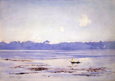 Tenger és havas hegyek alkotó: Stanley Inchbold