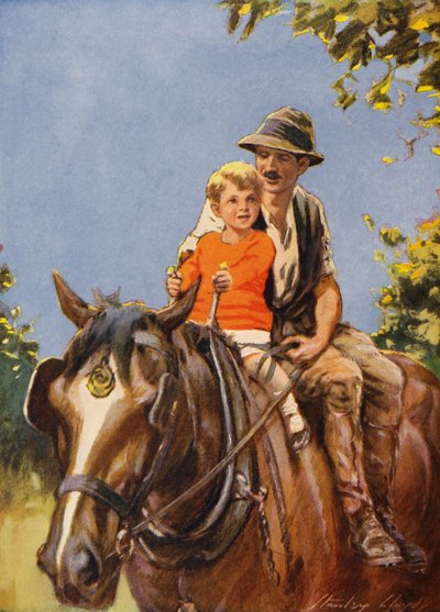 Lovaglás a Dobbinon (színes litográfia) alkotó: Stanley Lloyd