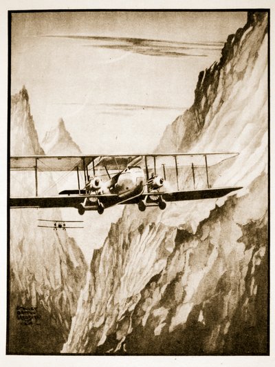 Kabul kiürítése, illusztráció John Hamilton „Flying Memories” című művéből alkotó: Stanley Orton Bradshaw