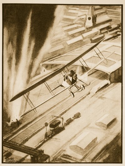 Hősiesség: Rhodes Moorhouse elnyerte a V.C.-t, illusztráció John Hamilton „Flying Memories” című művéből alkotó: Stanley Orton Bradshaw