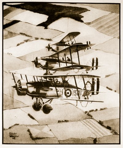 Terrierek, illusztrációk John Hamilton „Flying Memories” című művéből alkotó: Stanley Orton Bradshaw