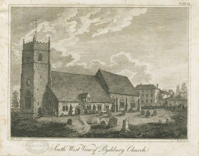 Bushbury templom: metszet, és [?XVIII. század] alkotó: Stebbing Shaw