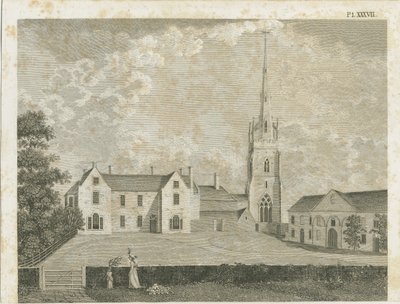 Clifton Campville templom: metszet, nd [c 1790] alkotó: Stebbing Shaw