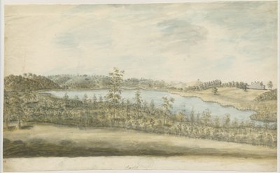 Forton – Aqualate Hall: vízfestmény, nd [1762-1802] alkotó: Stebbing Shaw