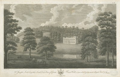 Great Barr Hall: metszet, nd [1762-1802] alkotó: Stebbing Shaw