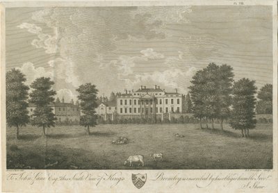 Kings Bromley Hall: metszet, [17]96 (nyomtatás) alkotó: Stebbing Shaw