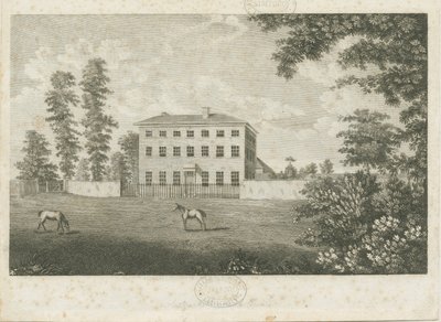 Little Onn Hall: vonalmetszet, nd [1762-1802] alkotó: Stebbing Shaw