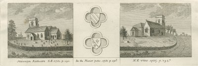 Mavesyn Ridware templom: metszet, 1781 alkotó: Stebbing Shaw