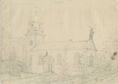 Patshull templom: ceruzarajz, nd [1762-1802] alkotó: Stebbing Shaw
