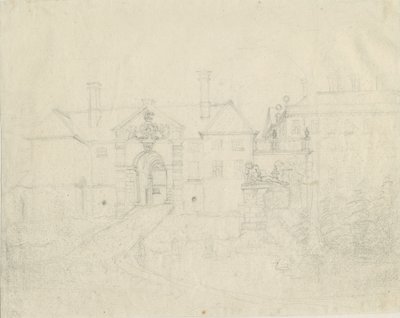 Patshull House: ceruzarajz, nd [?1762-1802] alkotó: Stebbing Shaw