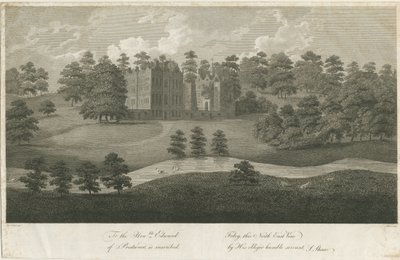 Prestwood Hall: metszet, nd [1762-1802] (nyomtatás) alkotó: Stebbing Shaw