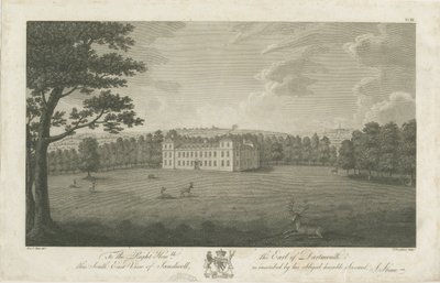 Sandwell Park – Hall: metszet, nd [1762-1798] alkotó: Stebbing Shaw