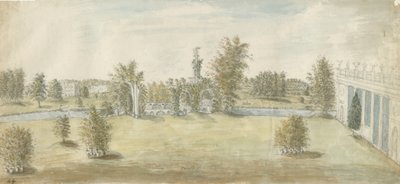 Shugborough – "athéni" építészet: akvarell festészet, nd [1762-1802] alkotó: Stebbing Shaw