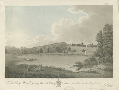 Soho – [Matthew Boulton] háza: metszet, nd [c 1798] (nyomtatás) alkotó: Stebbing Shaw
